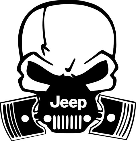 Pin by Candice L on jeep | Jeep decals, Skull decal, Jeep stickers