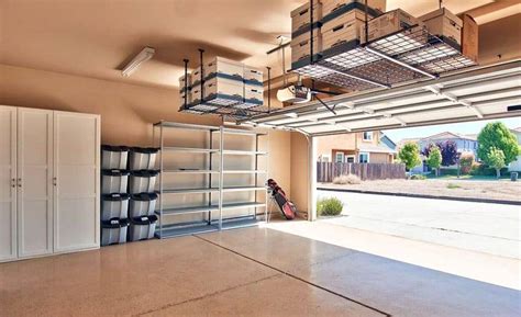 Overhead storage racks clear away items in garage | Las Vegas Review ...