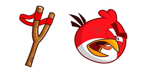 Angry Birds Red & Slingshot Cursor - Sweezy Custom Cursors