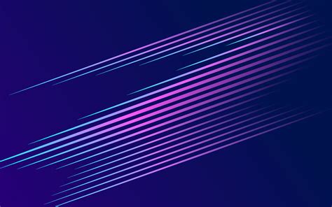 Abstract wallpaper of straight blue and purple lines in the dark space ...