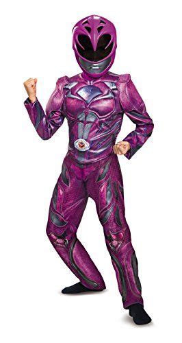 Disguise Ranger Movie Deluxe Costume, Pink, Medium (7-8) | Power ...