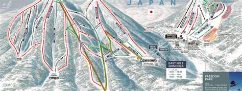 Rusutsu Trail Map • Piste Map • Panoramic Mountain Map