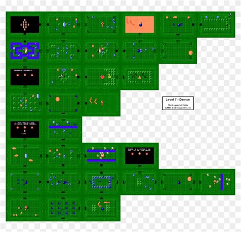 Download Level - Map Of Level 5 Legend Of Zelda Clipart Png Download ...