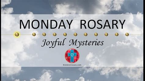 Monday Rosary • Joyful Mysteries of the Rosary 💙 Clouds - YouTube