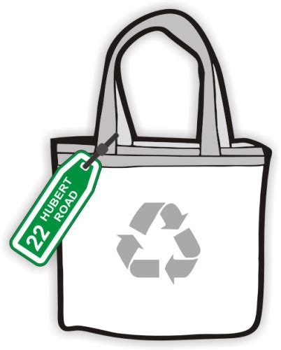 Recycling Bag Labels - Plastic Tag - Wheelie Rubbish Signs