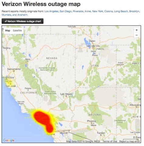 Verizon outage map san diego 2021