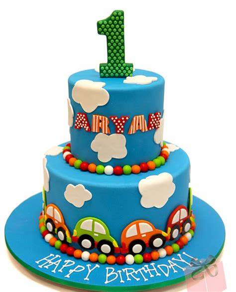 First Birthday Cake Designs For Baby Boy / One Cake Topper Baby Boy ...