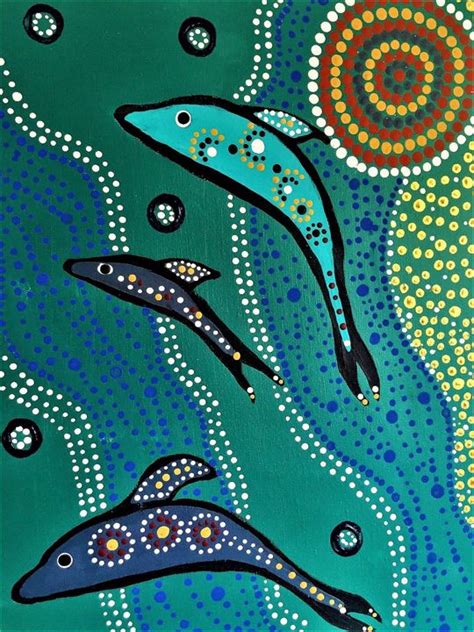 Aboriginal Art Dolphin