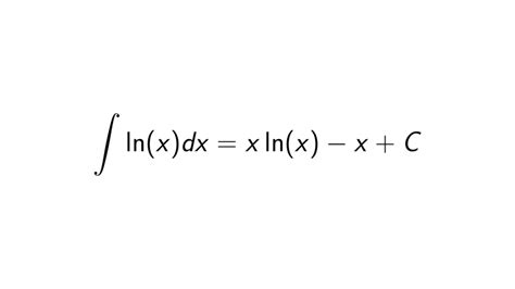 What is the integral of ln(x)? - Epsilonify