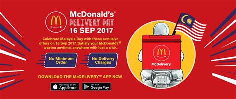 McDonald’s Will Be Delivering All Your Orders For Free On Malaysia Day