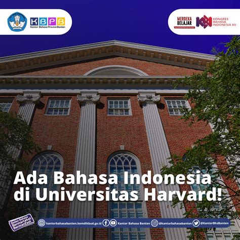 ADA BAHASA INDONESIA DI UNIVERSITAS HARVARD!