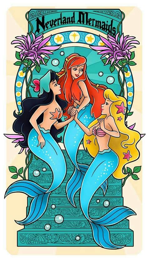 NEVERLAND MERMAIDS | Mermaid cartoon, Mermaid art, Peter pan mermaids