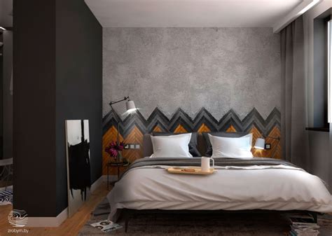 rough finish bedroom wall | Interior Design Ideas