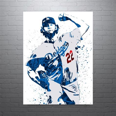 Clayton Kershaw Los Angeles Dodgers Sports Art Print