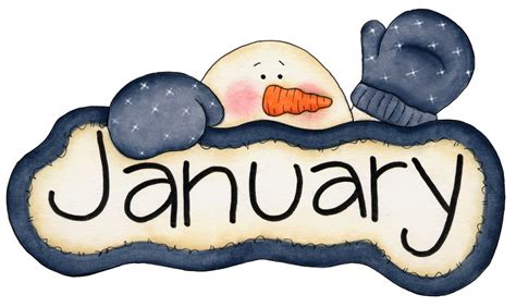 January Clip Art For Calendars – Calendar Template 2023