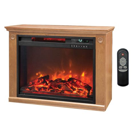 LifeSmart FP1008 1500 W Portable Electric Infrared Quartz Fireplace Heater, Indoor - Walmart.com