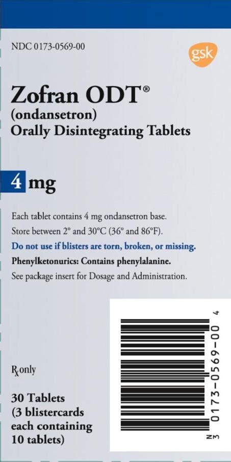 Zofran - FDA prescribing information, side effects and uses