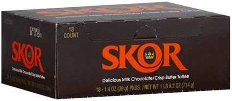 Skor Candy Bar - 18 ea, Nutrition Information | Innit