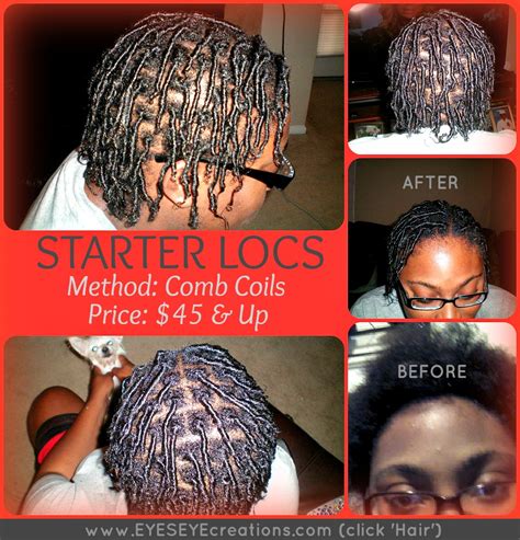 STARTER LOCS - COMB COIL METHOD - EYESEYE creations