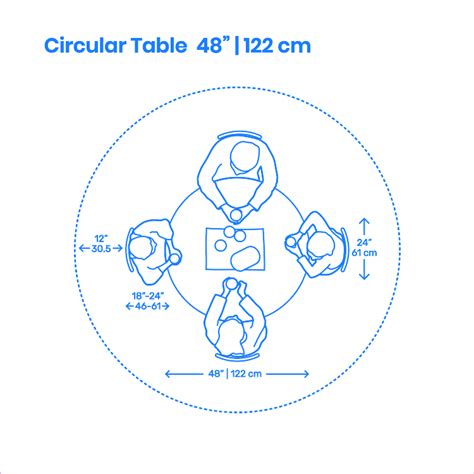 Round Dining Table Dimensions & Drawings | Dimensions.Guide