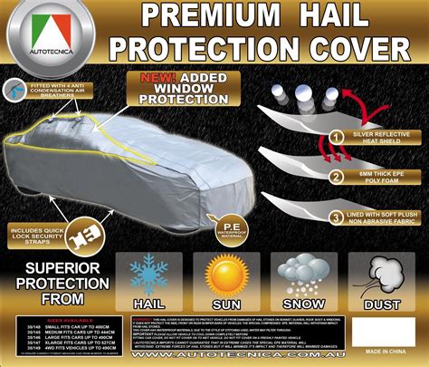 Car Cover Premium Hail Proof- Sedan, SUV, 4x4 - Car Covers and Shelter