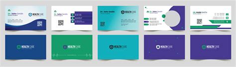 corporate medical business card template 20033666 Vector Art at Vecteezy