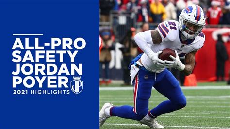 All-Pro Safety Jordan Poyer 2021 Highlights #AllPro #JordanPoyer - YouTube