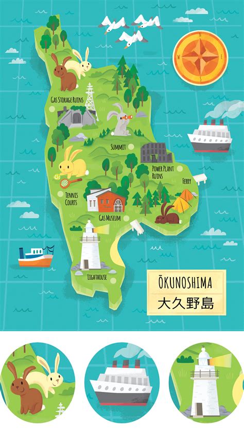 OKUNOSHIMA - MAP on Behance