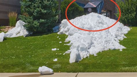 There’s a logical explanation for this huge pile of snow in July | 9news.com