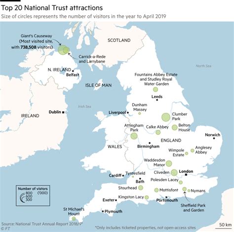 Exploring The Map Of National Trust Properties - 2023 Calendar Printable