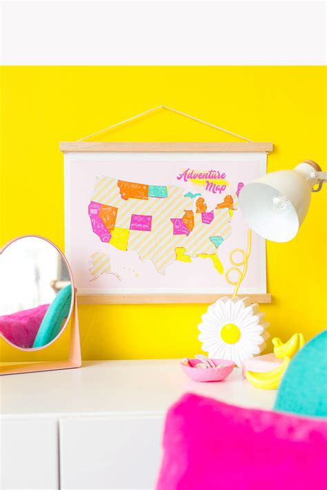 » DIY Scratch Off Travel Map + Printable