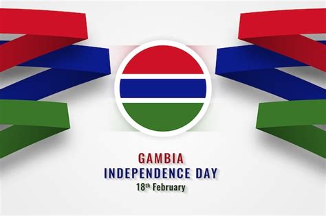 Premium Vector | Happy independence day gambia