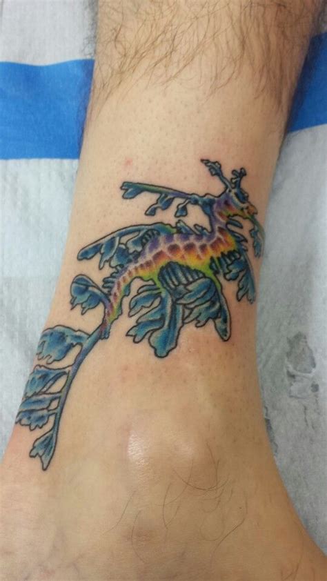 Leafy Sea Dragon Tattoo Meaning Leafy sea dragon custom tattoo