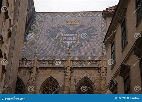 Detail of the Roof of St.Stephen`s Cathedral in Wien Stock Photo ...