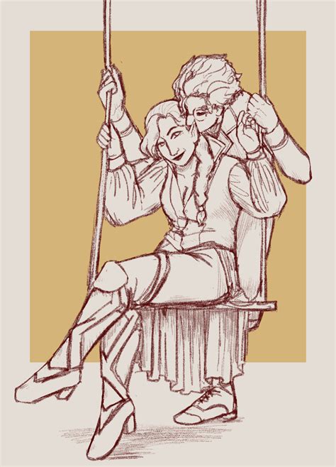 Sketches and Scrawls - Another Vex and Percy vintage photo redraw