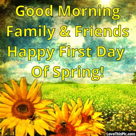 10 New Good Morning Happy First Day Of Spring Quotes | First day of ...