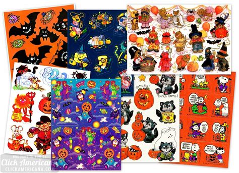 Spooky stickers: 16 vintage Halloween sticker sheets from the seventies ...