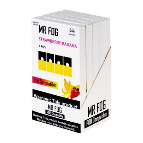 MR FOG PODS PACK OF 4 Strawberry & Banana * Limited Edition | Mr Fog