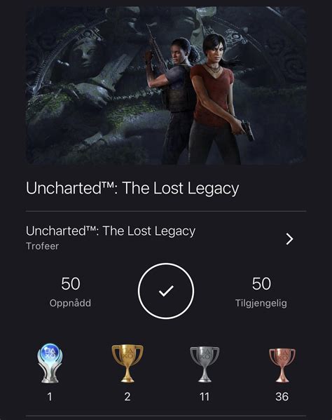 [Uncharted: The Lost Legacy] #9 Really enjoyed the trophy list for this ...