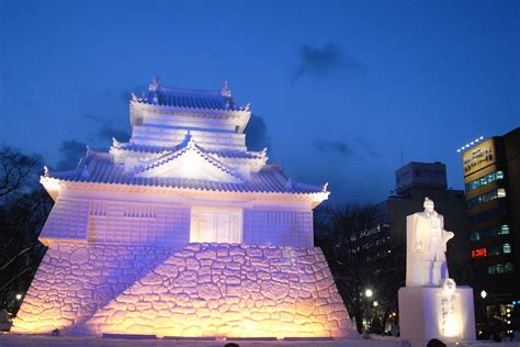 The Sapporo Snow & Ice Festival in Japan