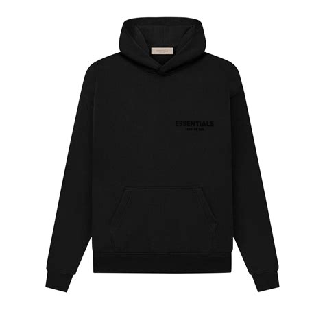 Fear of God ESSENTIALS Pullover Hoodie 'stretch Limo' Ss22 in Black for Men | Lyst