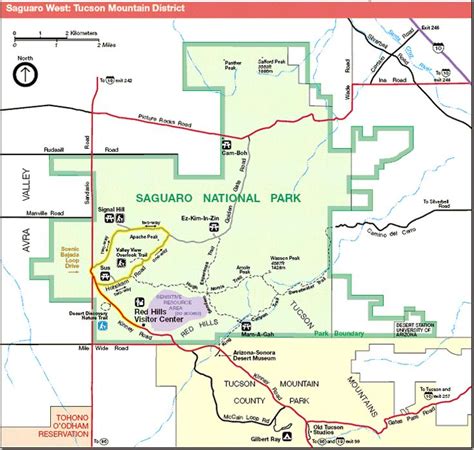 Saguaro National Park - Maps and Directions | National parks, Maps and ...