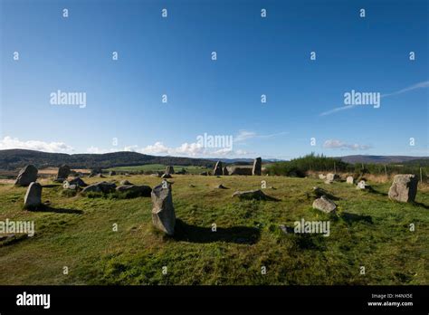 Tomnaverie stone circle, Tarland, Aberdeenshire, Scotland Stock Photo ...