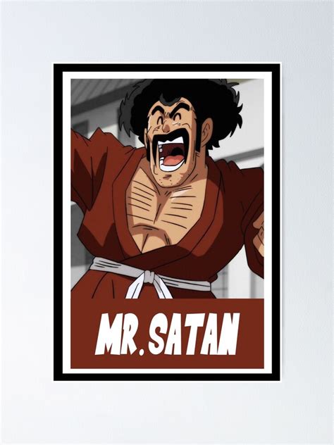 "DBZ - Mr. Satan" Poster by ZeWiss | Redbubble