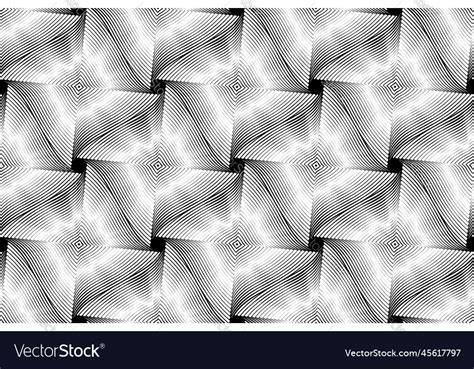 Seamless op art pattern Royalty Free Vector Image