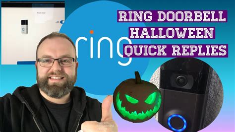 Ring Doorbell Halloween ‘Quick Replies’ Feature Update | How To Set Up & Reaction - YouTube