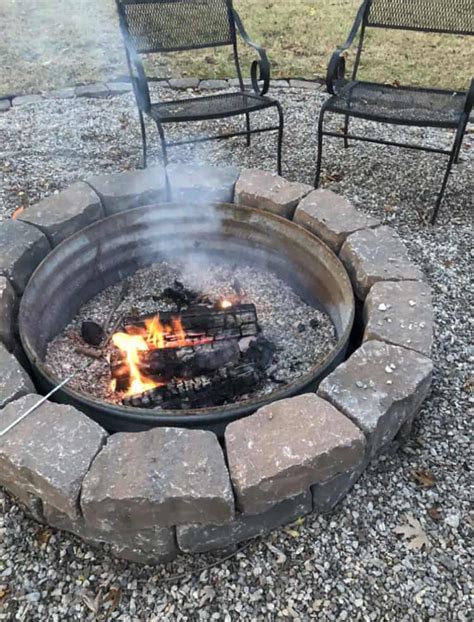 The Best DIY Fire Pit on a Budget - The Miller Acres