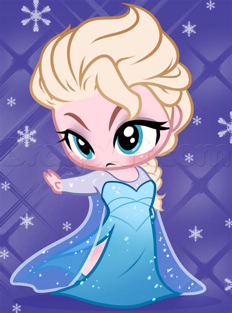 How to draw Elsa and Anna with easy step by step tutorials