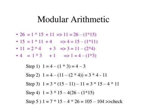 PPT - Modular Arithmetic PowerPoint Presentation, free download - ID ...