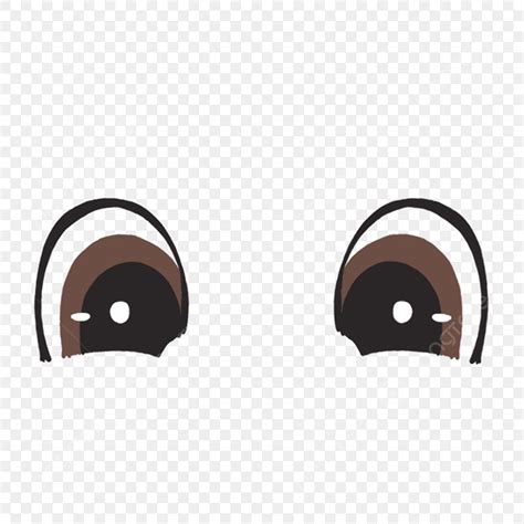 Um Par De Grandes Olhos Castanhos De Desenho Animado PNG , Um Par, Olhos Grandes, Desenho ...